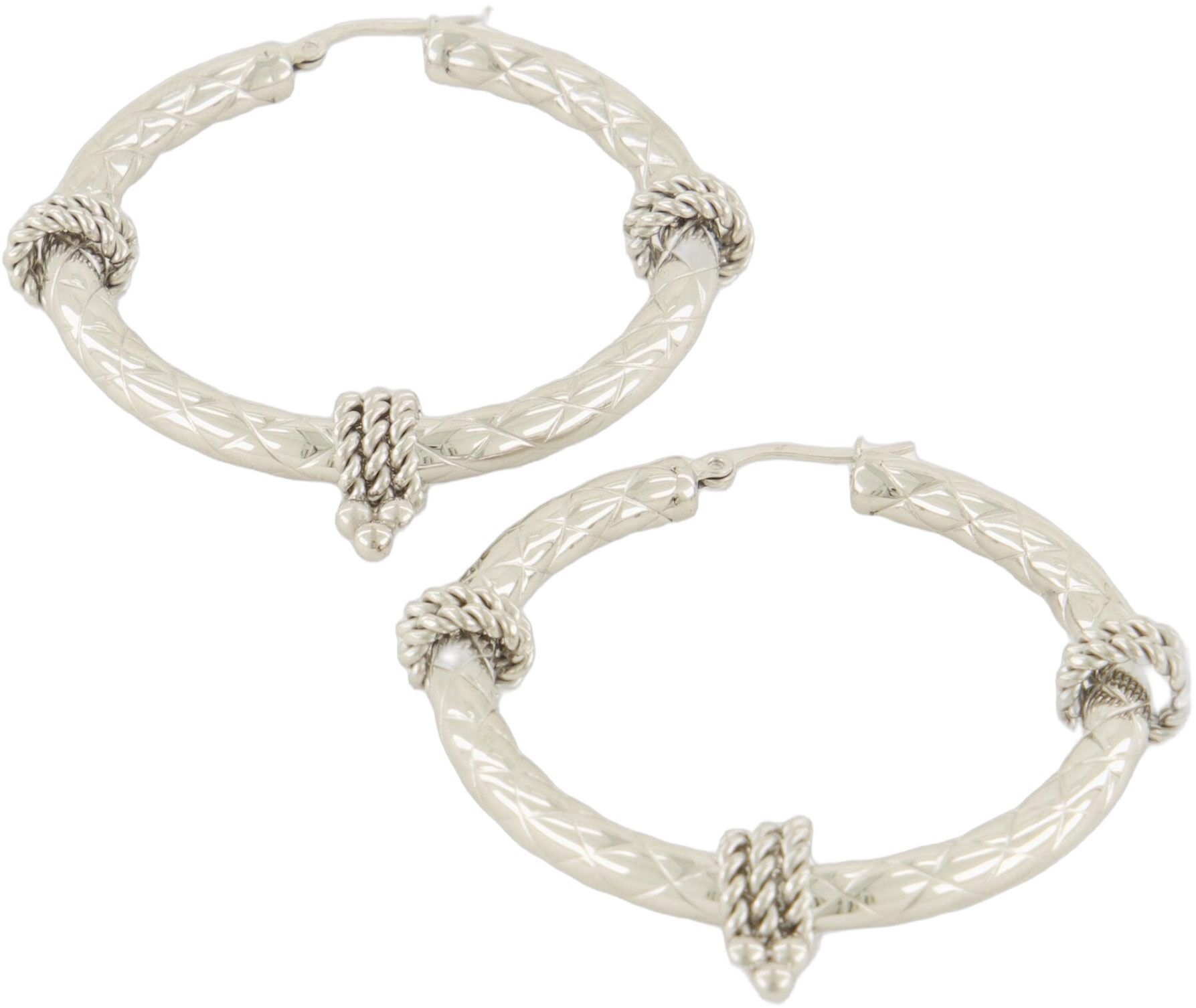 Structured swirl earrings