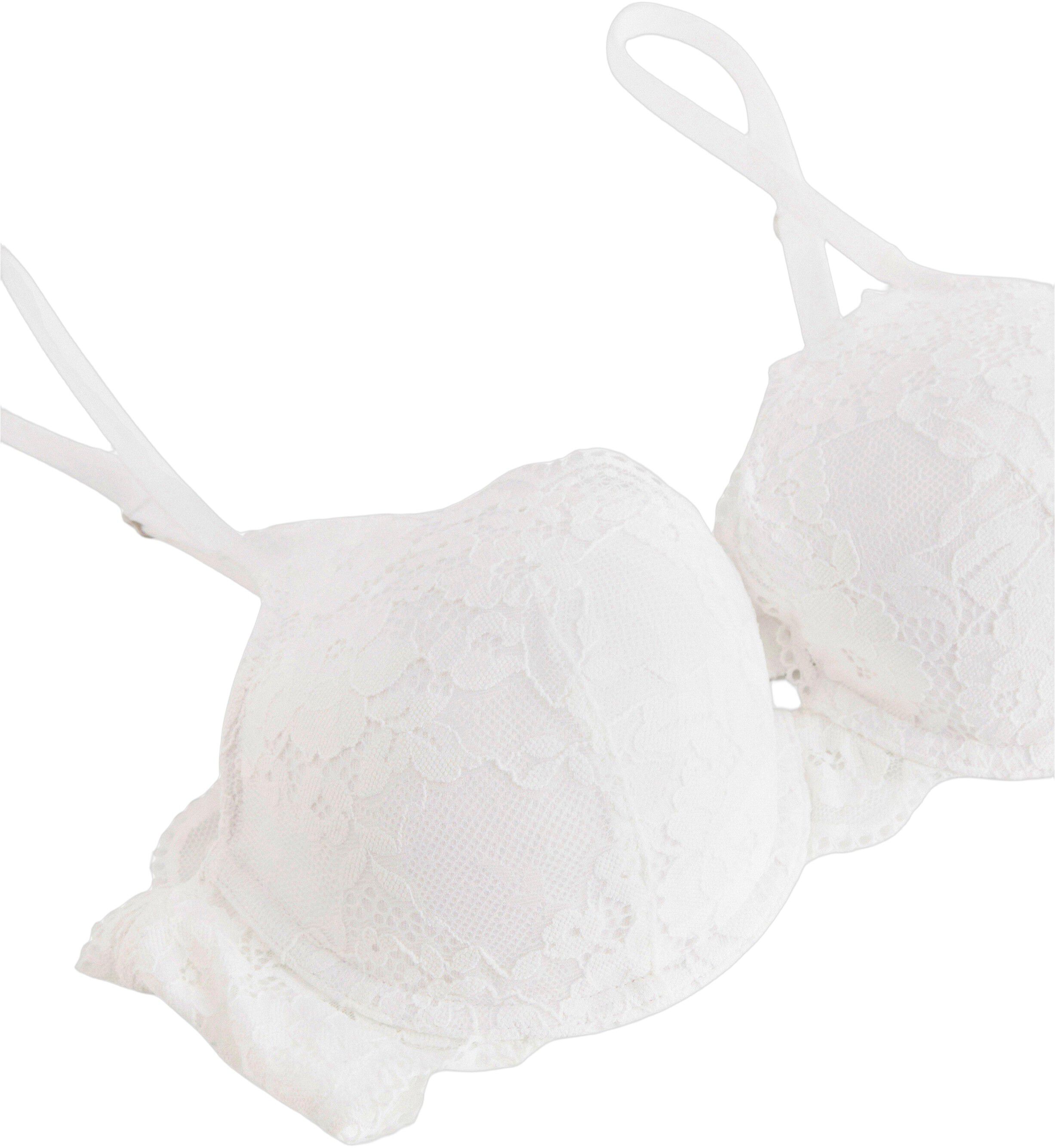 Lilja t-shirt-bh med blonder