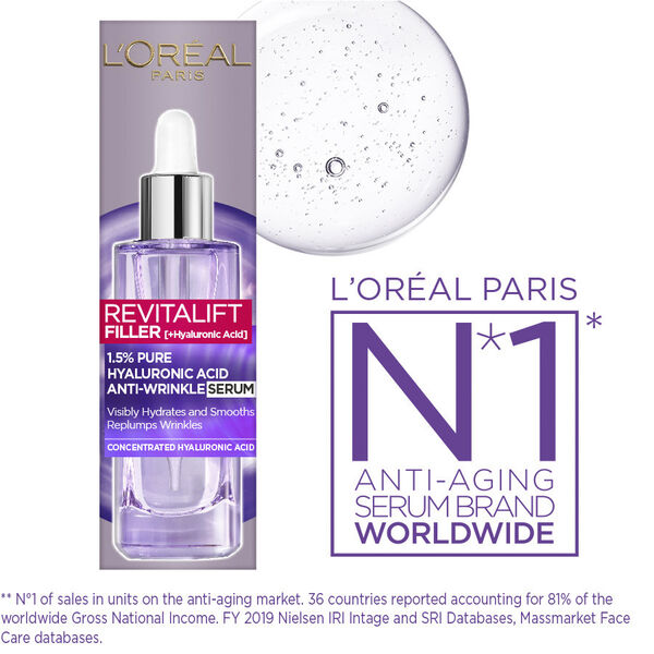 Revitalift Filler 2. 5% Hyaluronic Acid+Caffeine Eye Serum 20ml