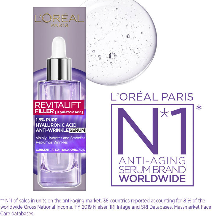 Revitalift Filler 2. 5% Hyaluronic Acid+Caffeine Eye Serum 20ml