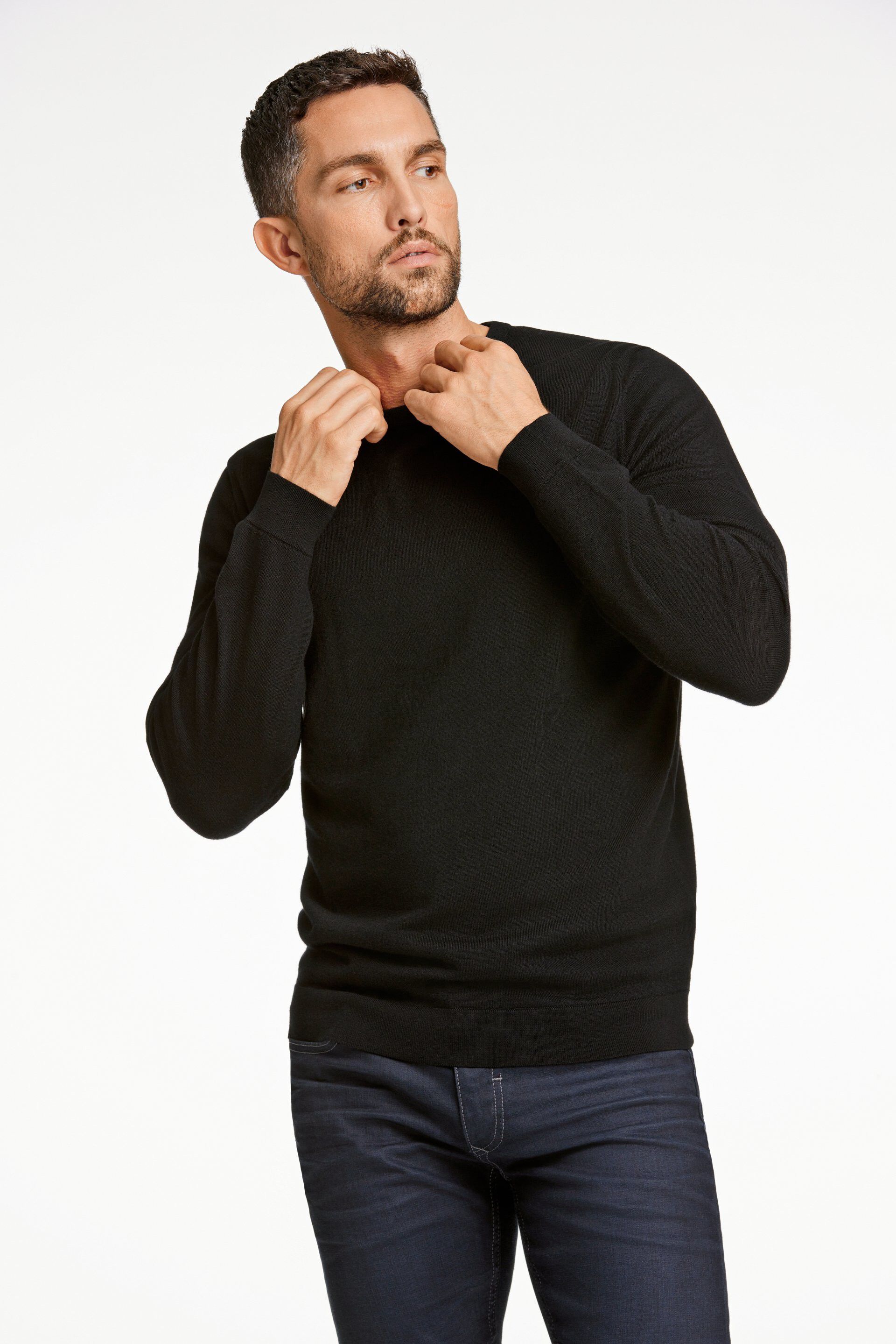 100 % merino crew neck knit