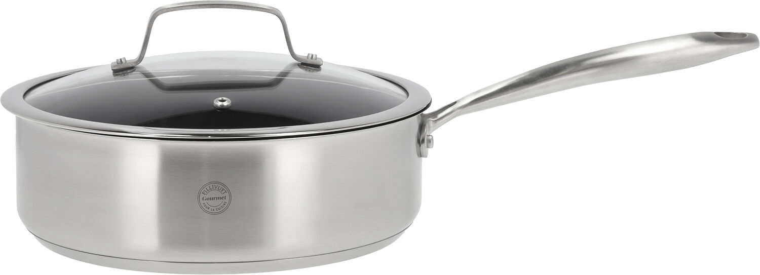 Sauterpande keramisk non-stick Roya 24 cm Rustfrit st&aring;l
