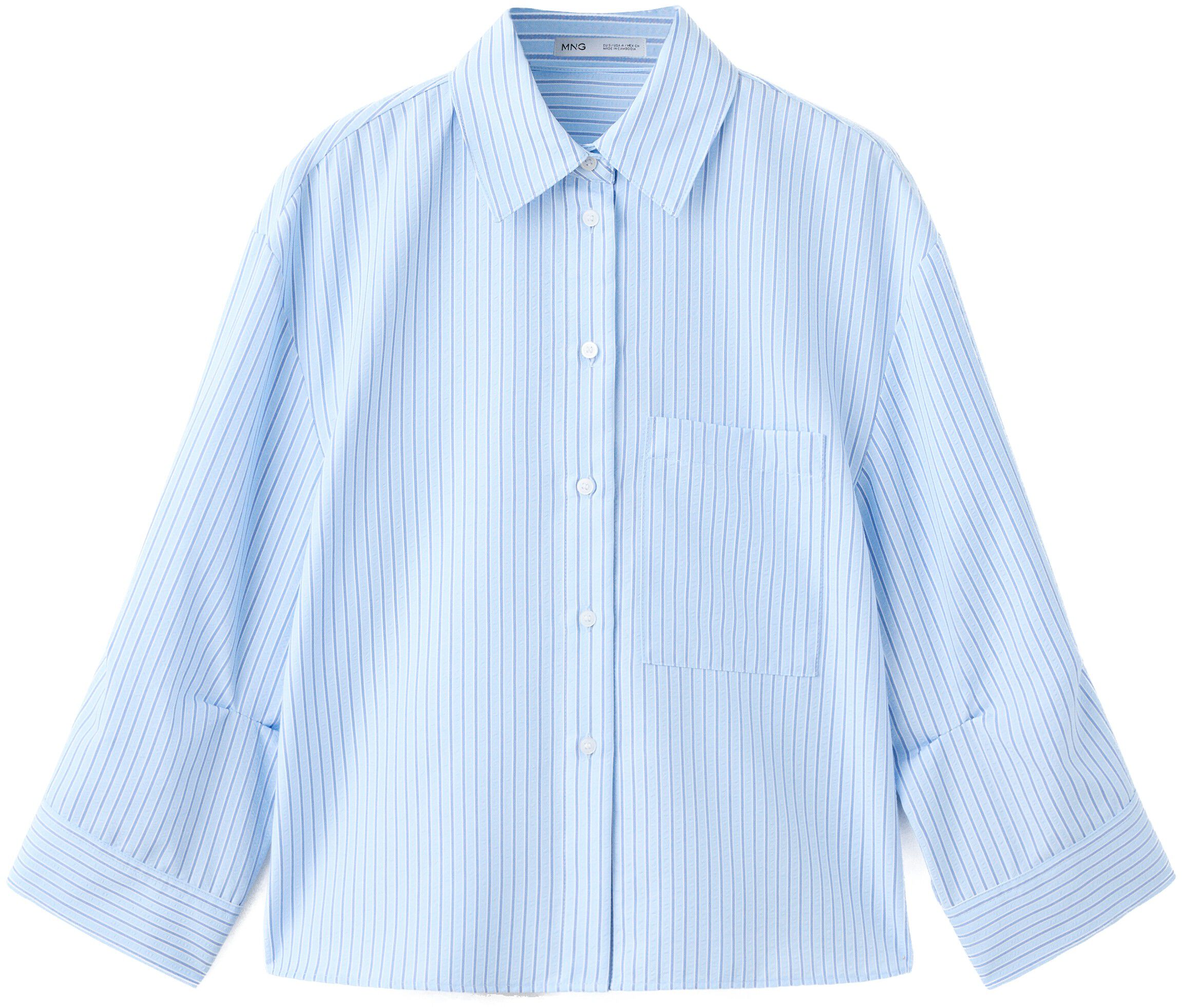 Striped straight shirt