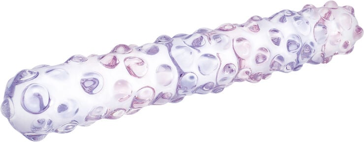 GLAS - PURPLE ROSE NUBBY DILDO
