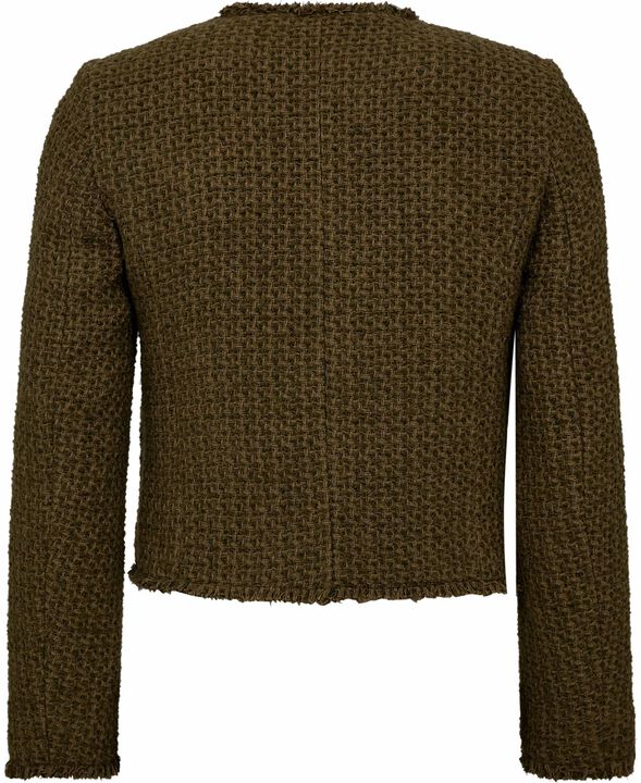 Tweed jacket with jewel buttons