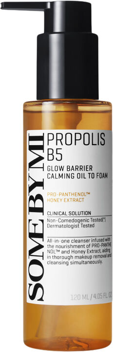 Propolis B5 Glow Barrier Calming Oil to Foam