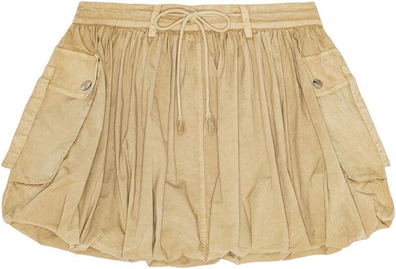 Washed Stretch Cotton Mini Bubble S