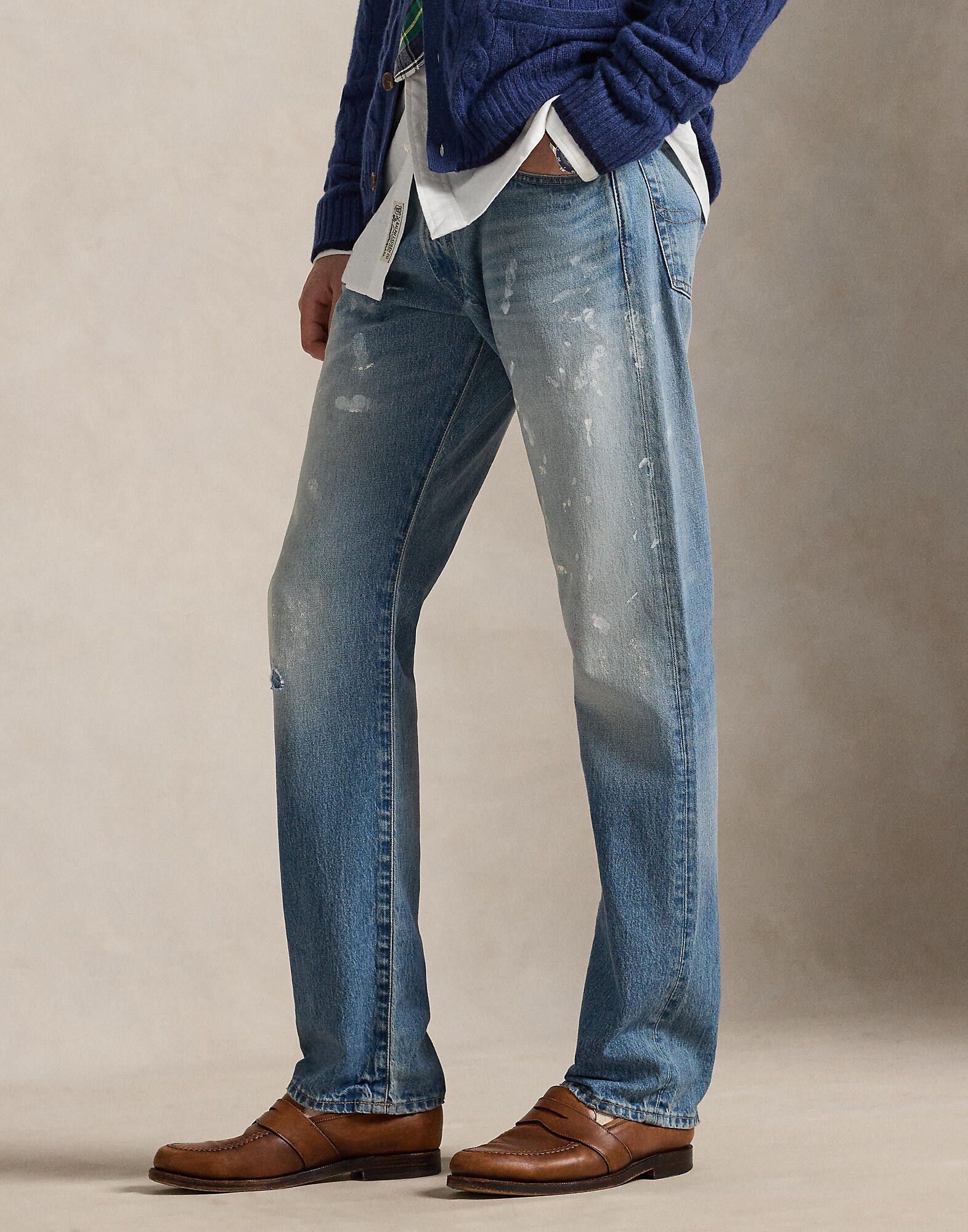 Hampton Straight Hand-Painted Jean