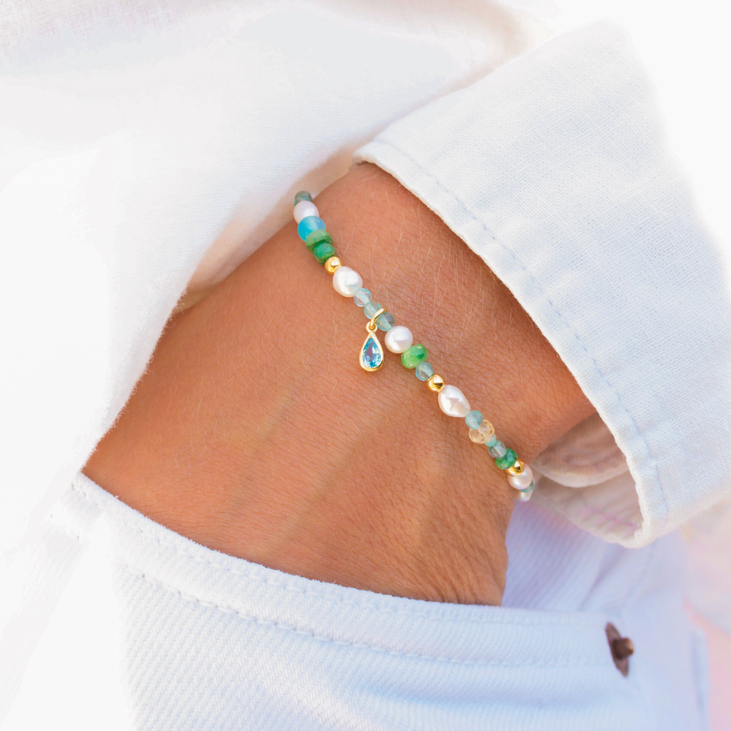 Water Drop Pure Pearl Bracelet