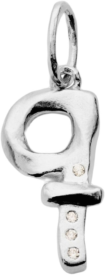 Alphabet Pendant Silver