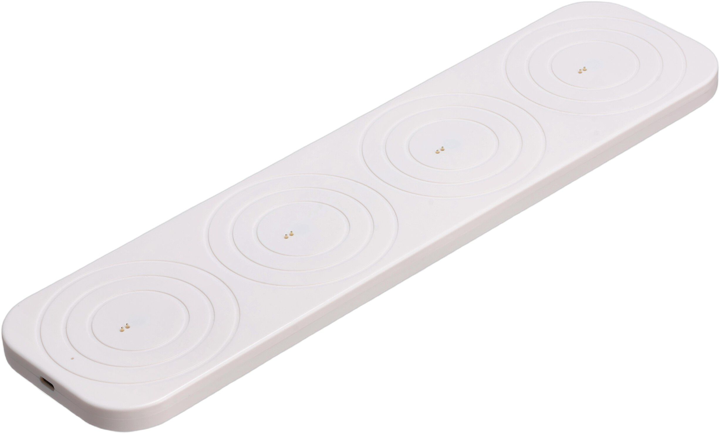 LED rechargeable base, Medium, USB-C, White, 34,5x9 cm