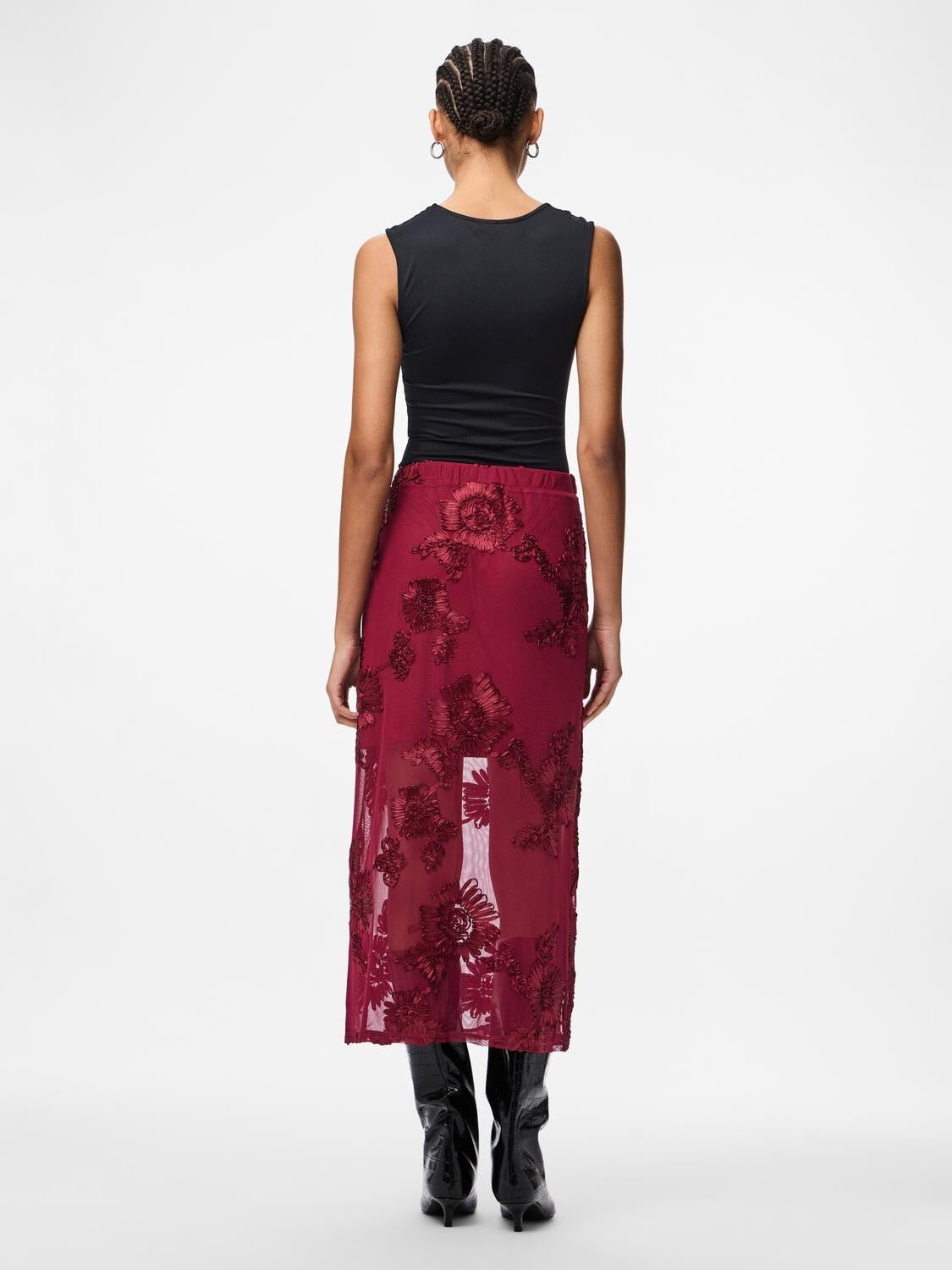 PCOFFIA HW MIDI SKIRT JRS D2D