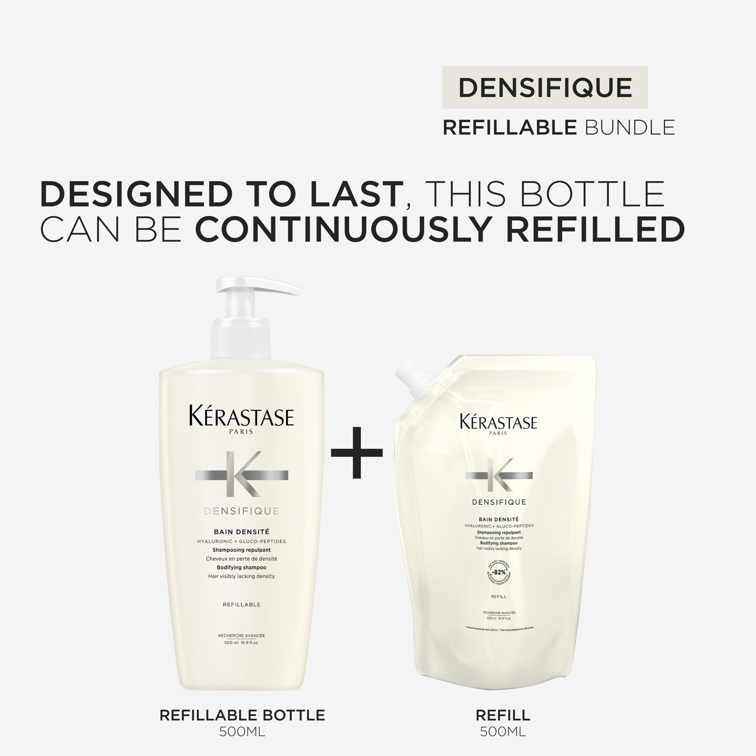 K&eacute;rastase Densifique Bain Densit&eacute; Shampoo 500ml Refill