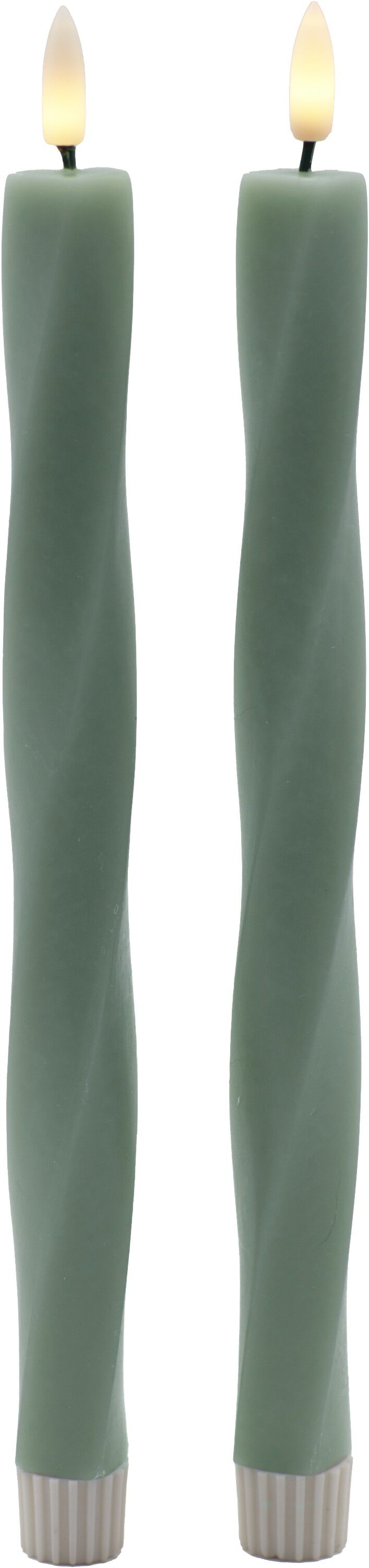 Nordisk Skulptur, Sille Twist &Oslash;2,4x26 cm, Sandy Green