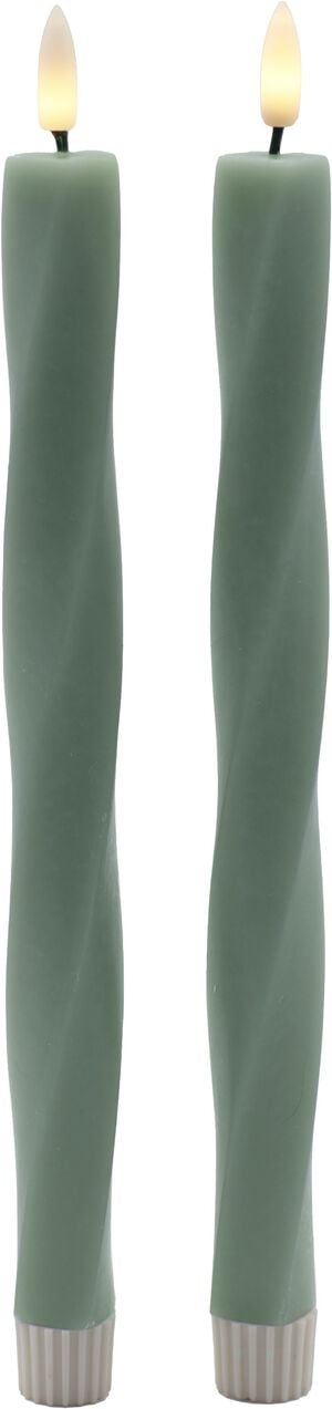 Nordisk Skulptur, Sille Twist &Oslash;2,4x26 cm, Sandy Green