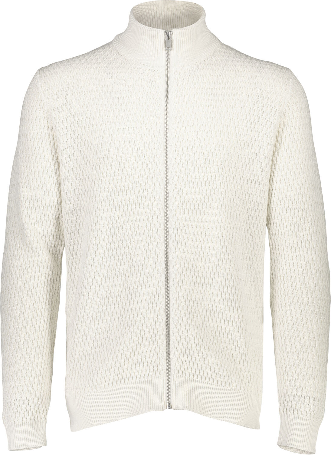 Zip through structure cardigan