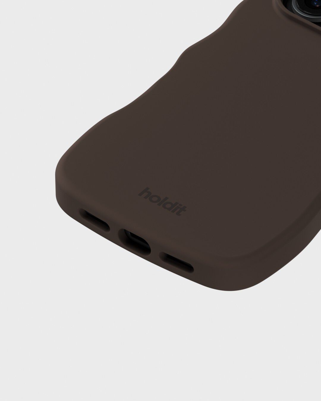 Wavy Silicone MagSafe Cpt. IPH18Pro/17Pro Chocolate