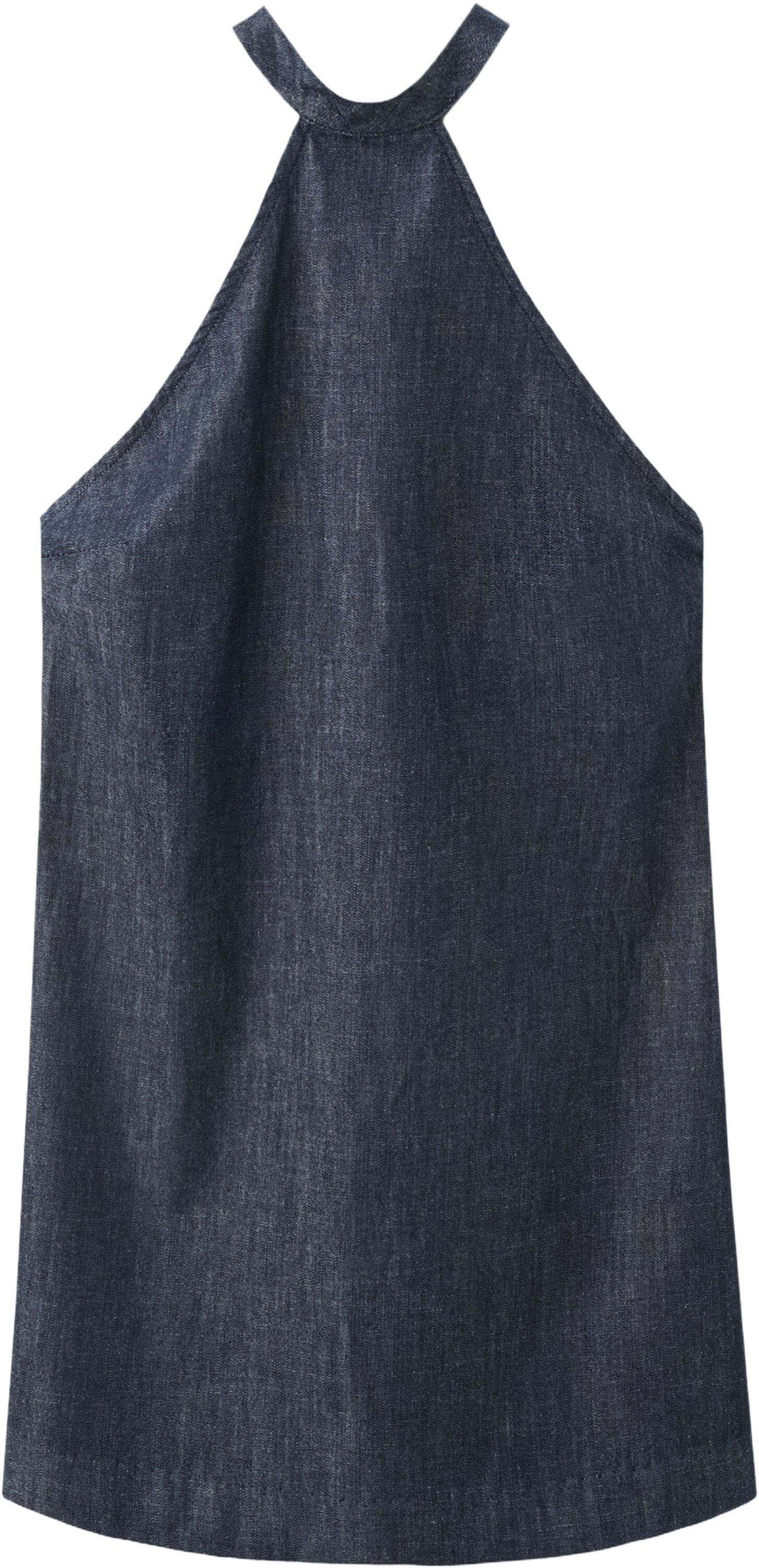 Halter denim dress
