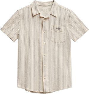 Shield Striped Linen Blend SS Shirt