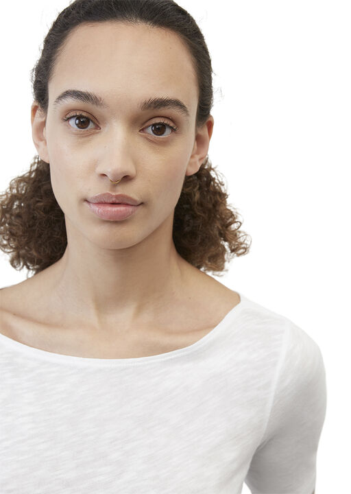 T-shirt, short sleeve, boat neck