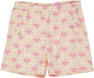 HEART & DOTS SHORTS W RUFFLE POCKETS