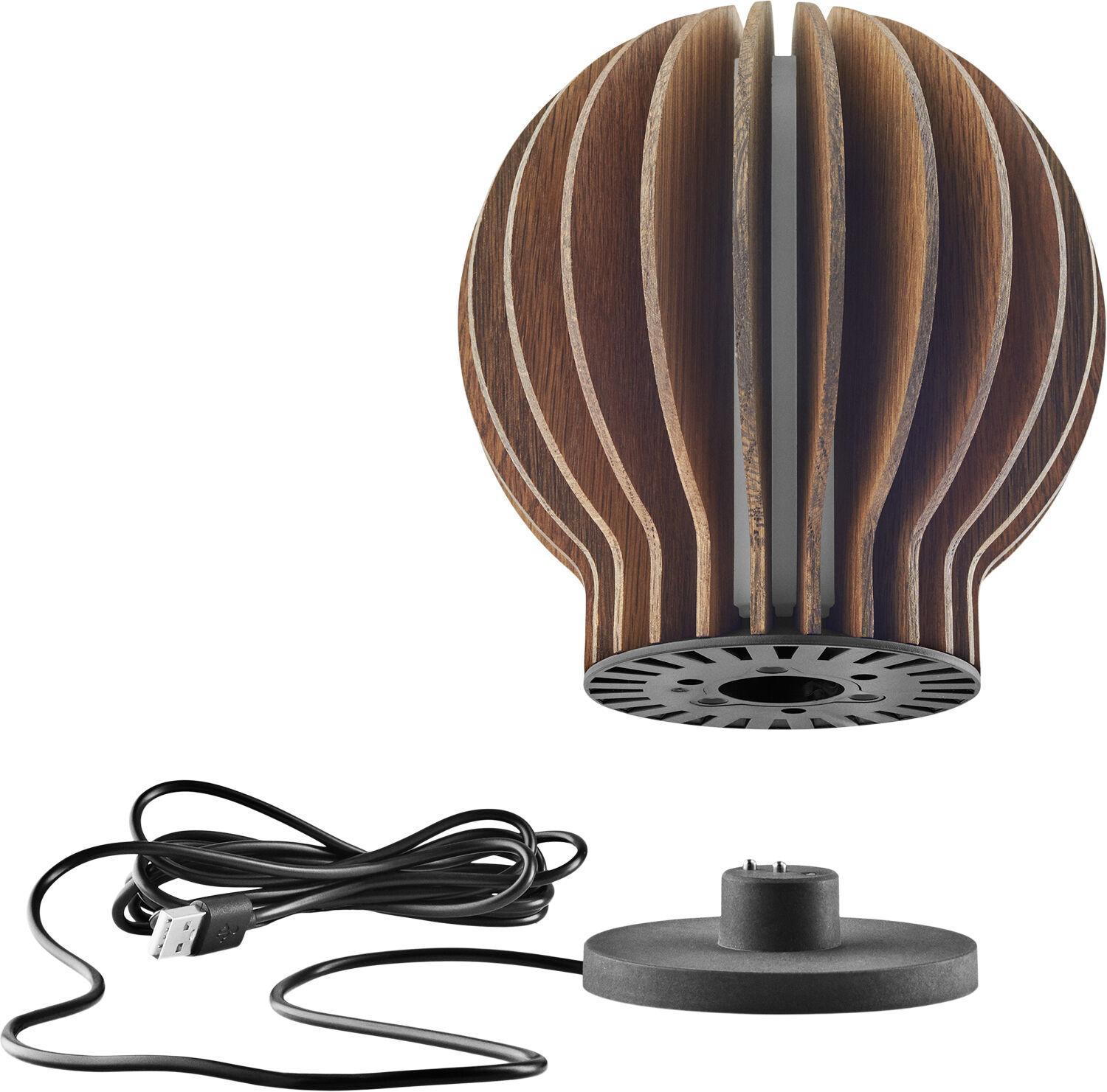 Radiant rund LED lampe Smoked