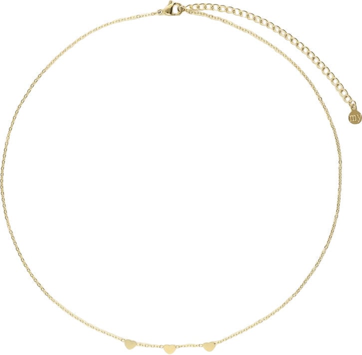 Necklace with three hearts