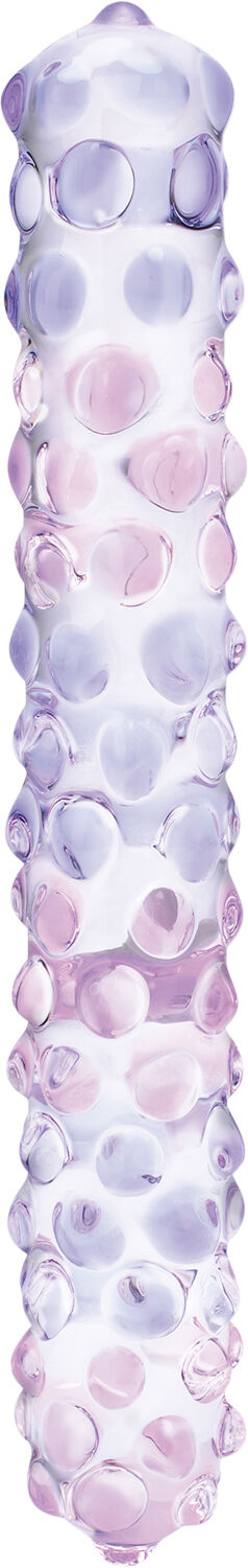 GLAS - PURPLE ROSE NUBBY DILDO