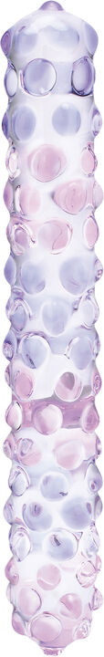 GLAS - PURPLE ROSE NUBBY DILDO