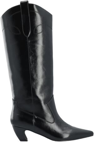 BIABALEY Knee High Western Boot Faux Leather