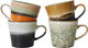 70s ceramics cappuccino mius, verve set of 4