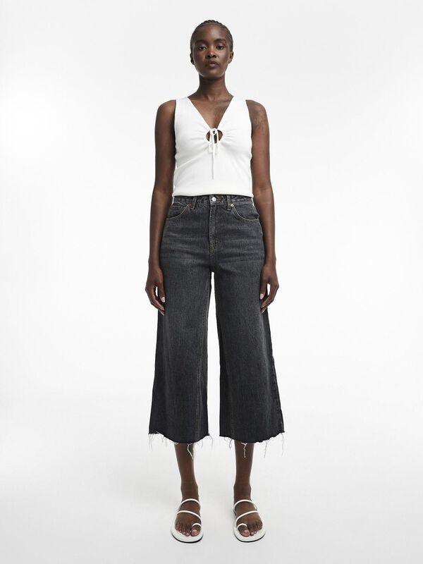 Tsvera Hr Wide Cropped Dnm Jeans Bl