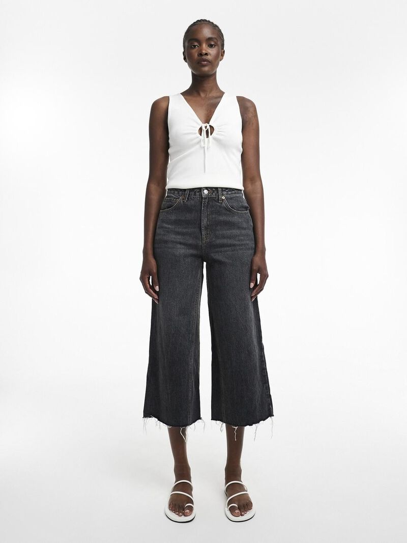 Tsvera Hr Wide Cropped Dnm Jeans Bl