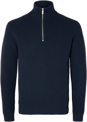 SLHDANE LS KNIT STRUCTURE HALF ZIP