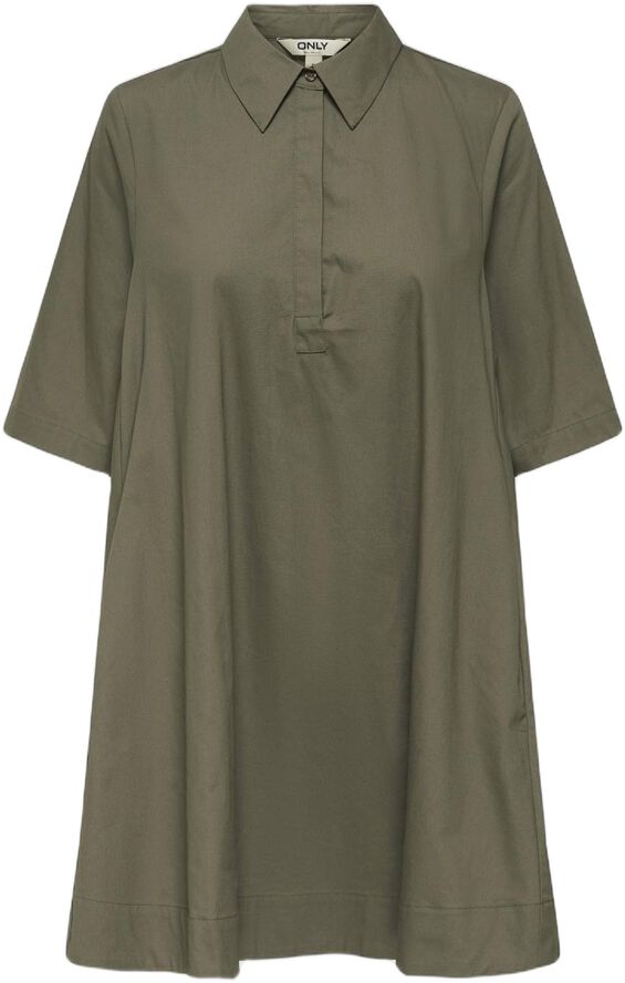 ONLCLEO 3/4 SHORT SHIRT DRESS WVN
