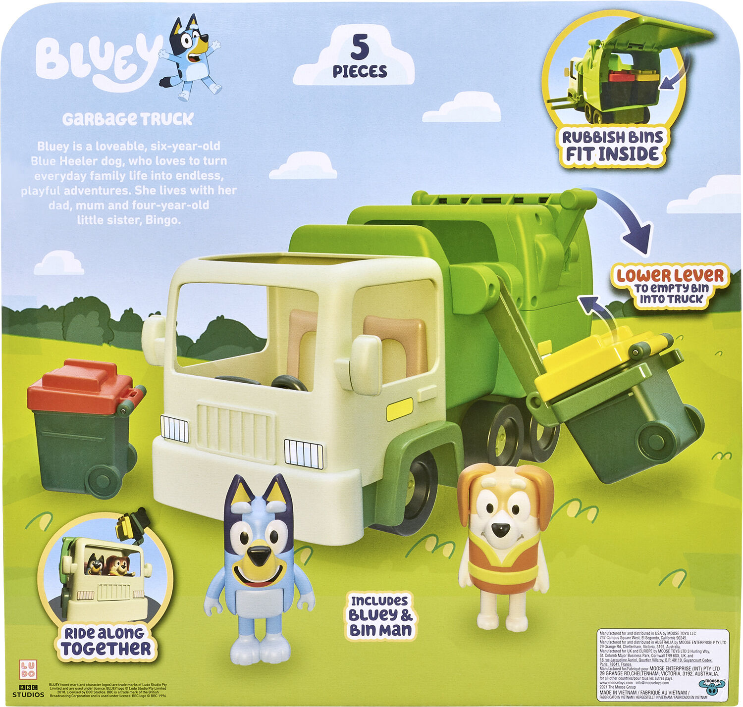 BLUEY RUBBISH TRUCK