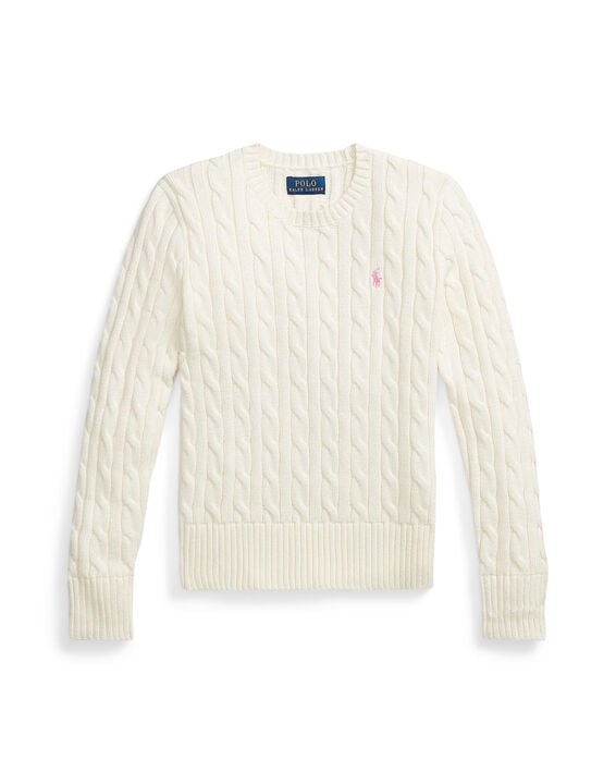 Cable-Knit Cotton Sweater Teens