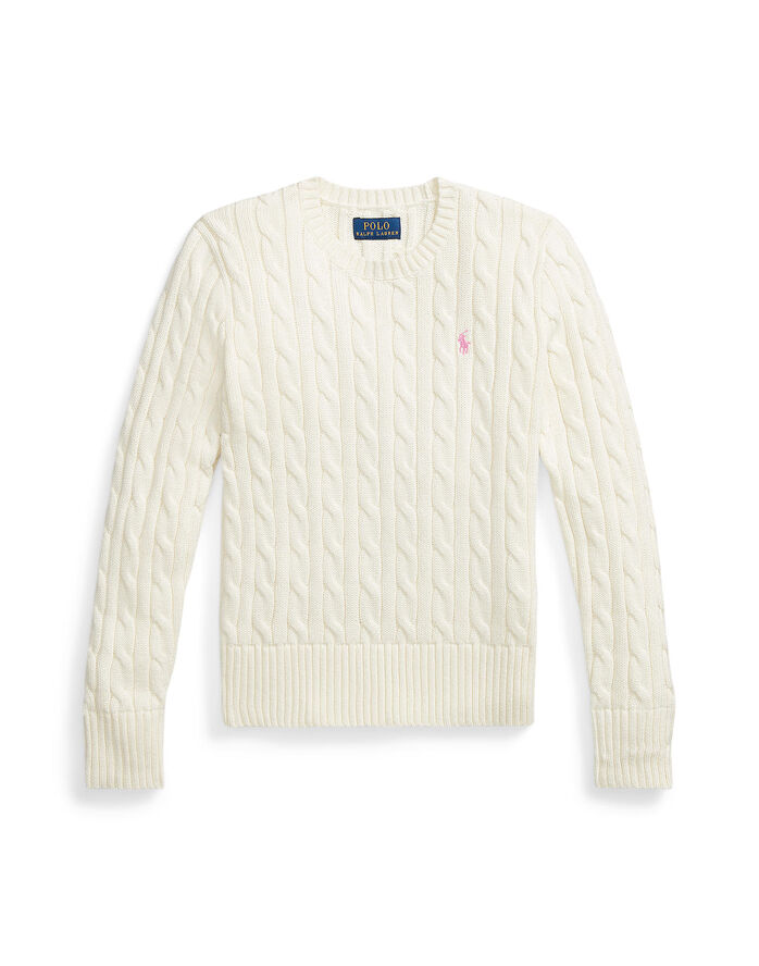 Cable-Knit Cotton Sweater Teens