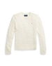 Cable-Knit Cotton Sweater Teens