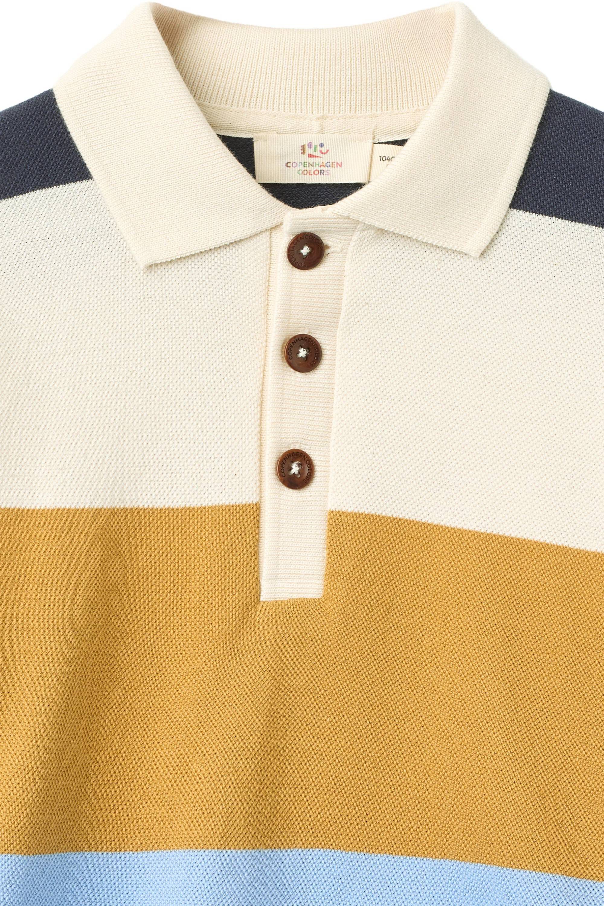 Stripe Pique Polo w. LS