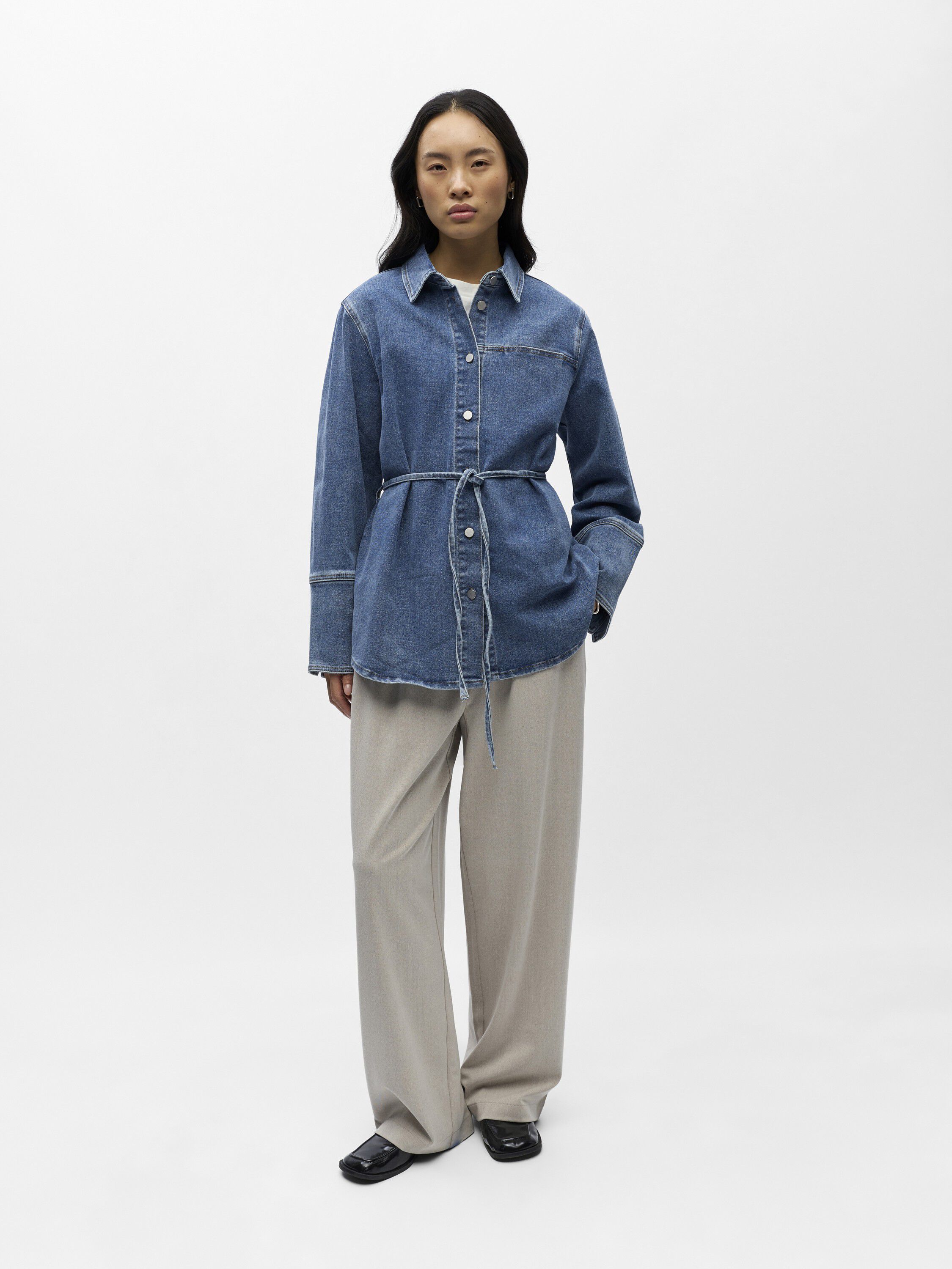 OBJCARO L/S LO DENIM SHIRT 144