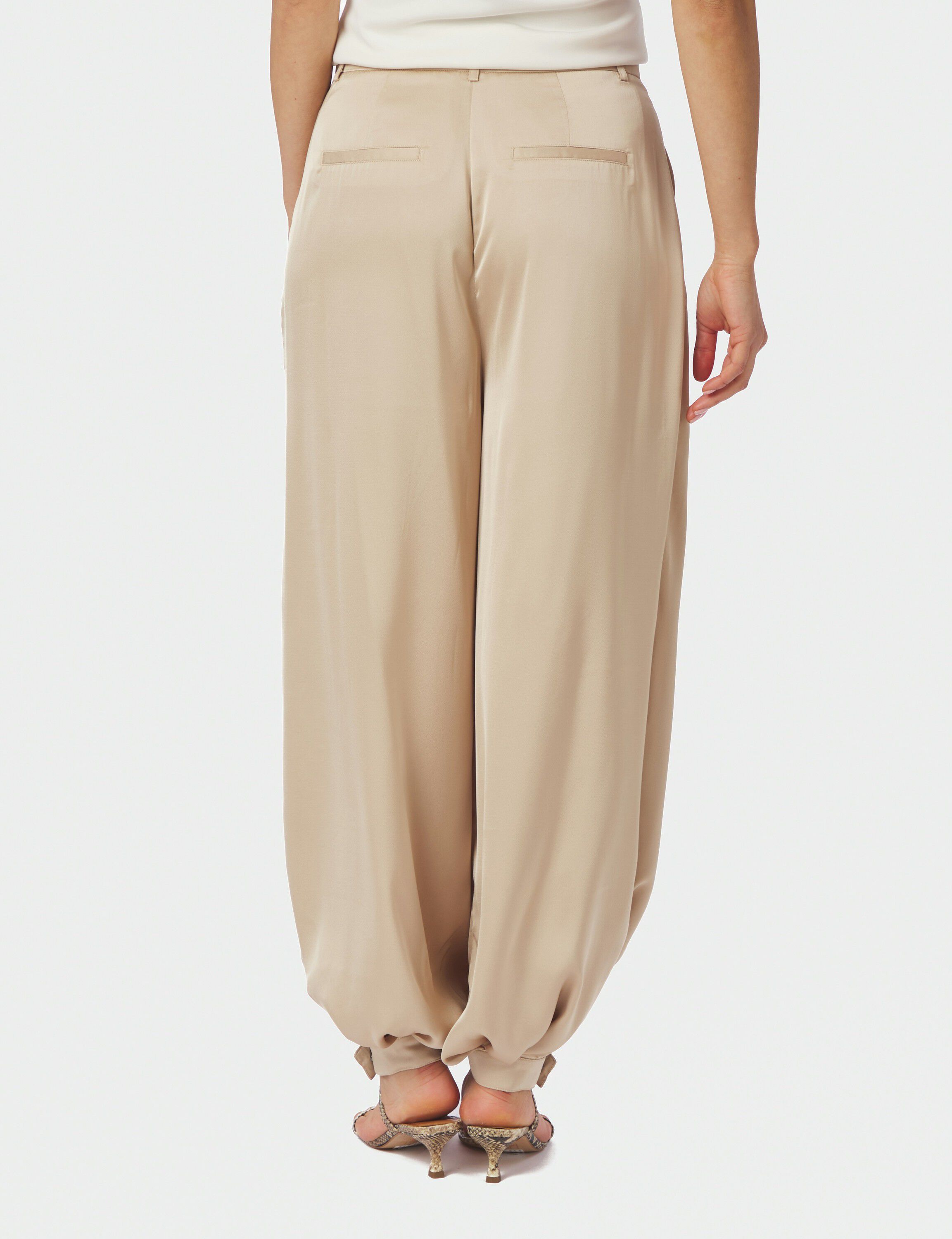 Fayla Drapy Satin Balloon Pants