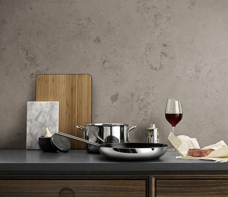 Stainless Steel Stegepande 30 cm med Slip-Let® belægning