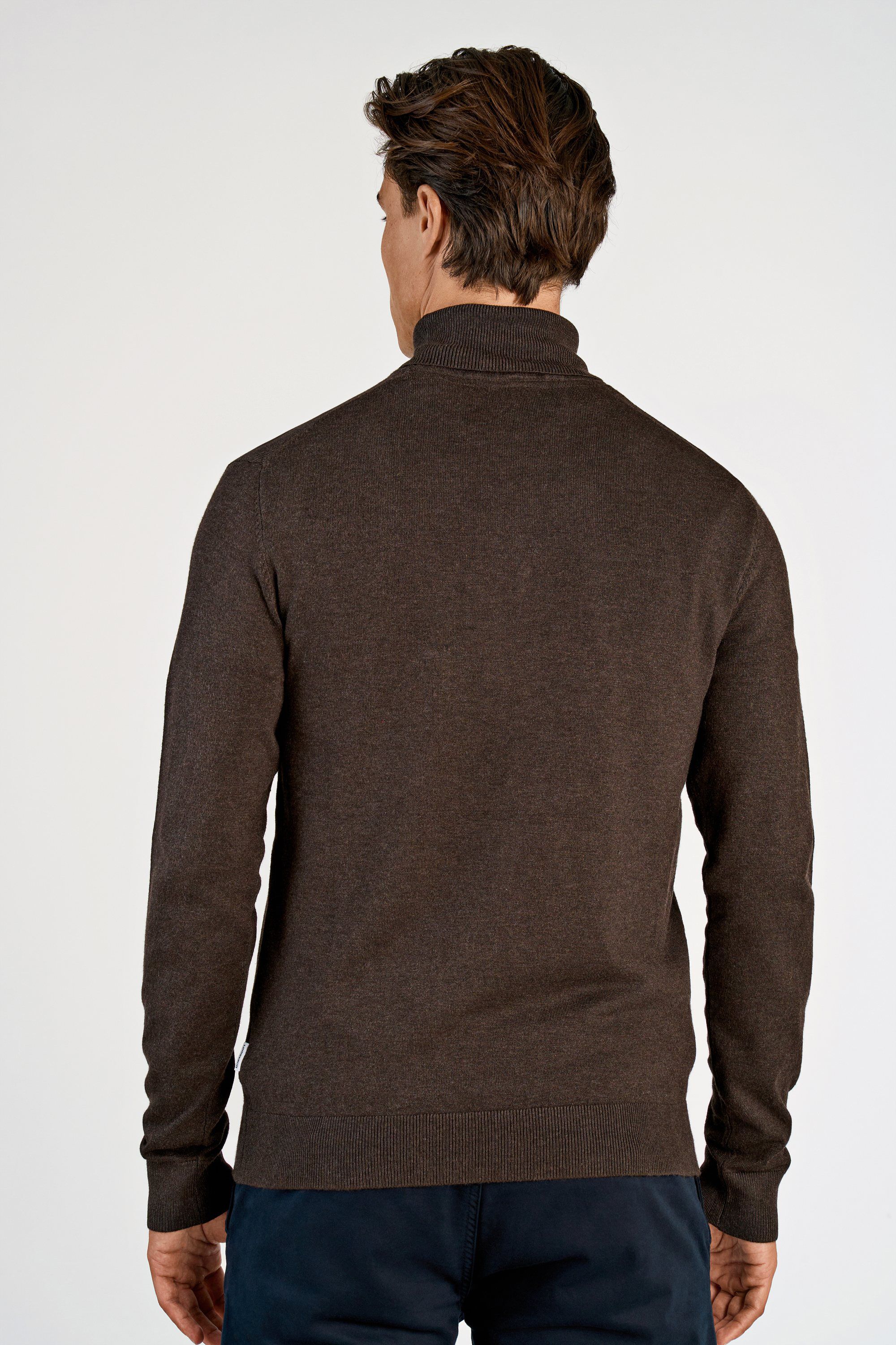 Ecovero L/S roll neck knit