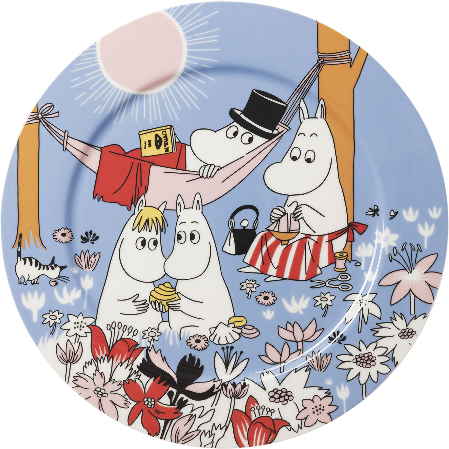Moomin Arabia 30cm serveringsfad Familietid 80