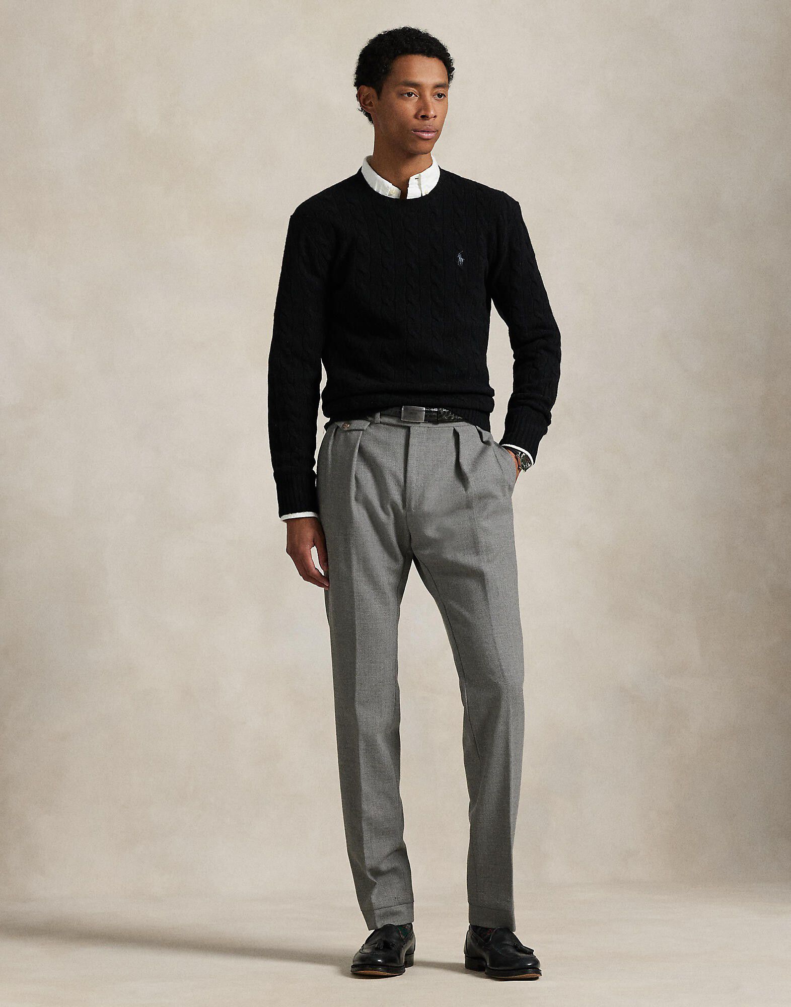 Cable-Knit Wool-Cashmere Sweater