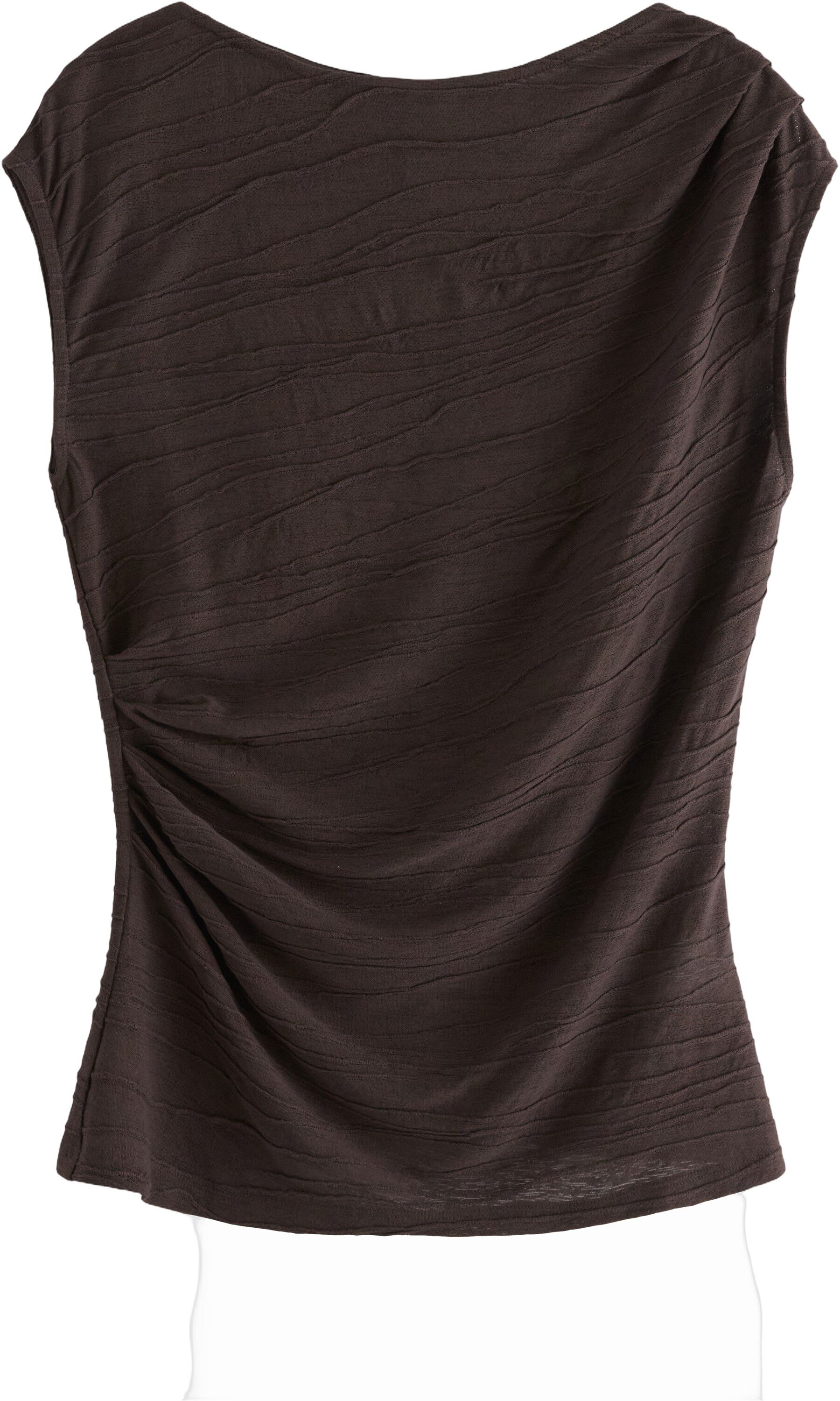 Ermel&oslash;s topp med rynker langs siden