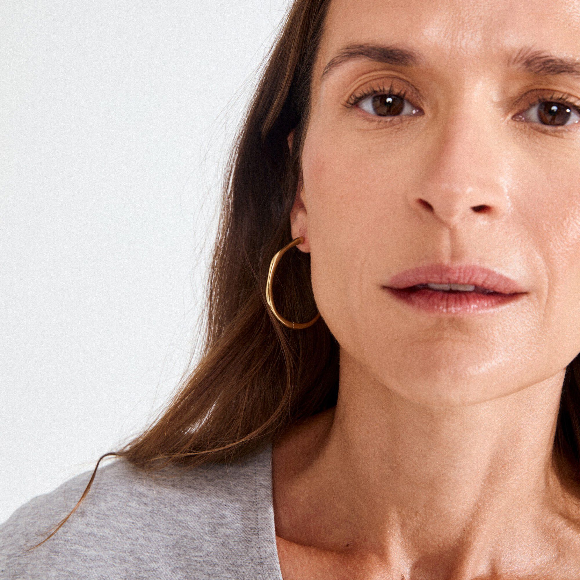 HAZE hoop earrings gold-plated