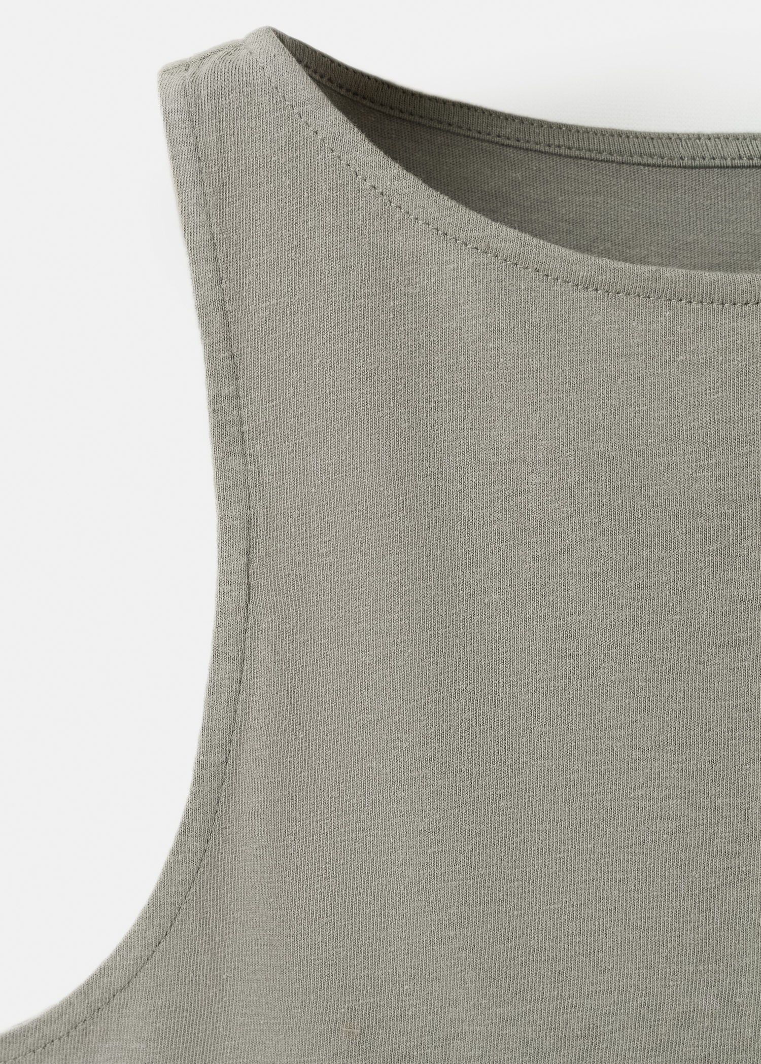 Cotton gilet with buttons