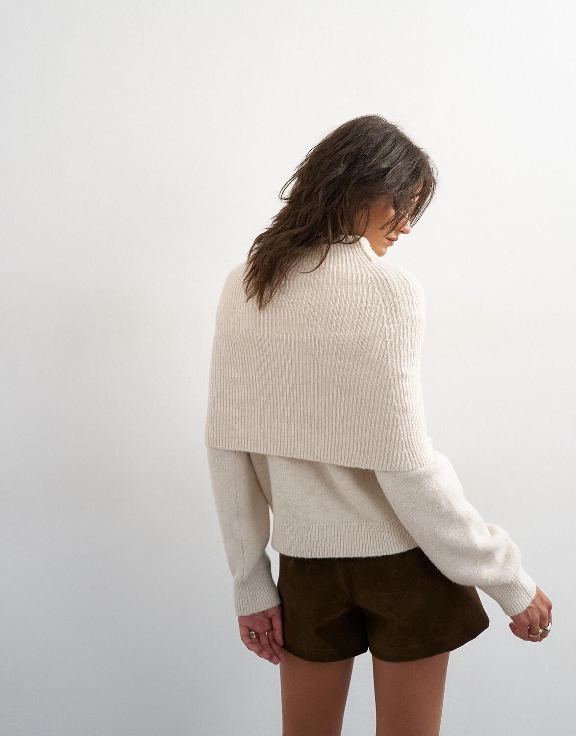 Tsfuna Knitted Deep Fold Jumper Knt